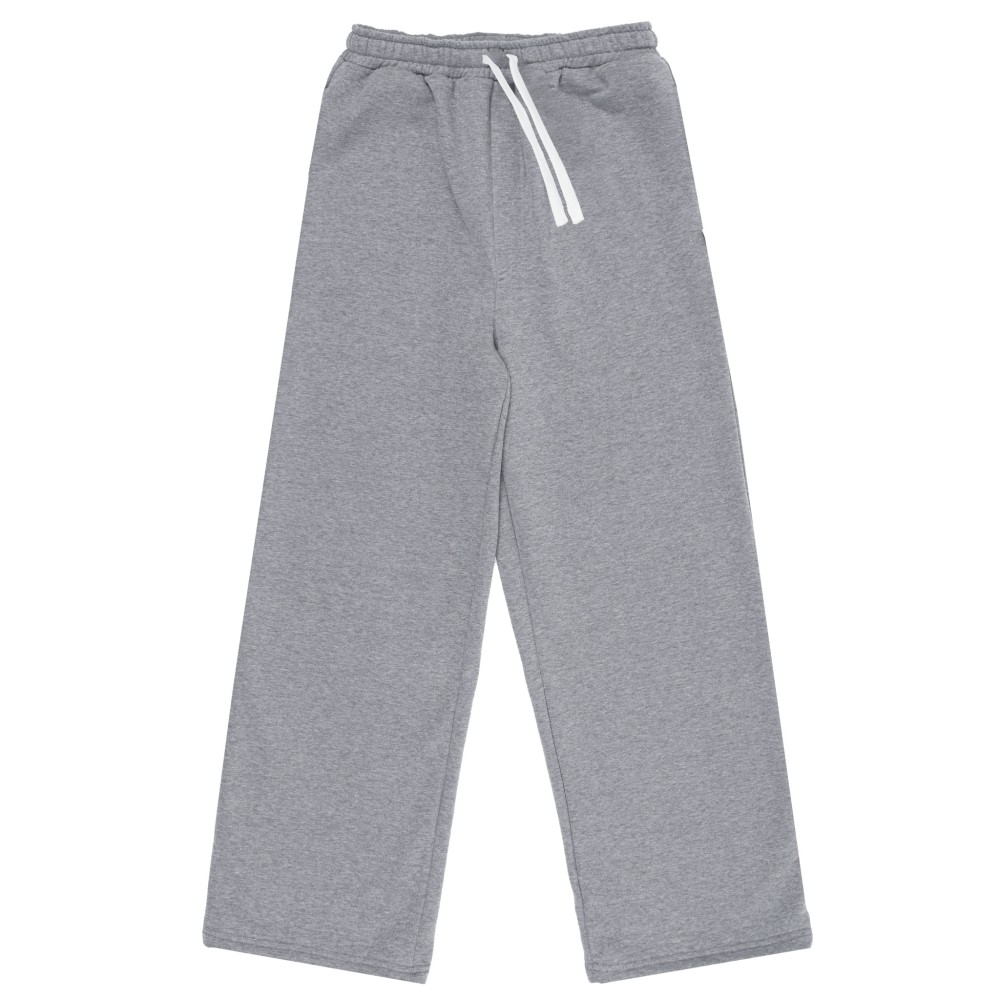 GREY MELANGE WIDE SWEATPANTS