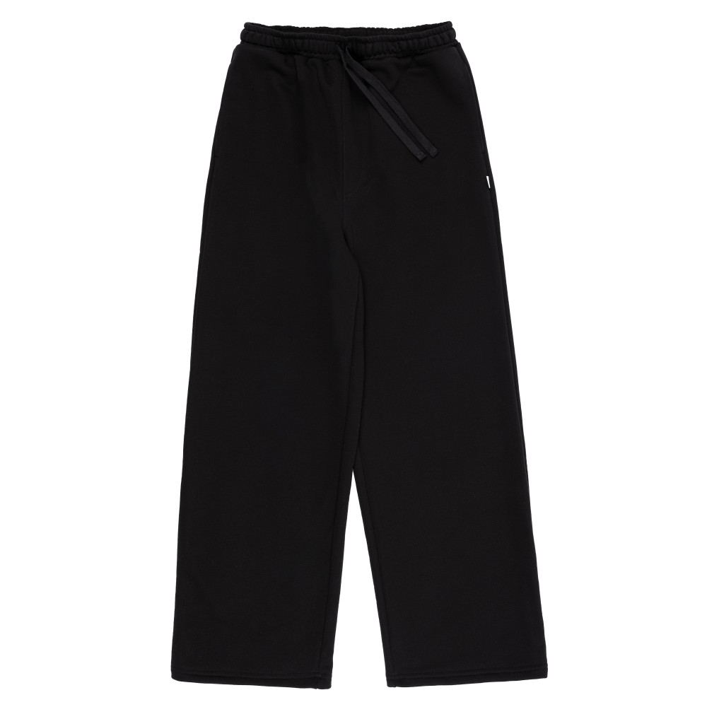 BLACK WIDE SWEATPANTS