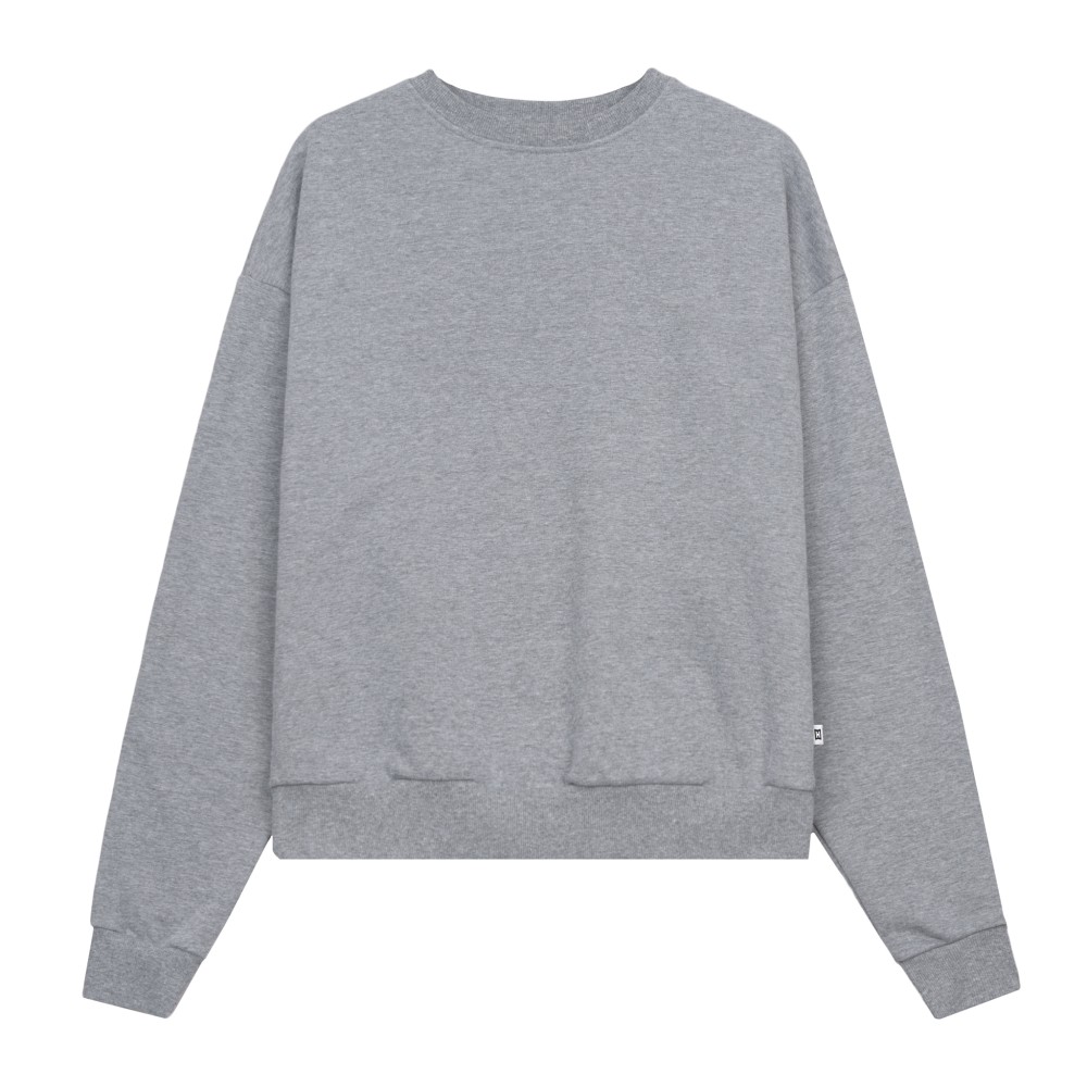 GREY MELANGE CREWNECK